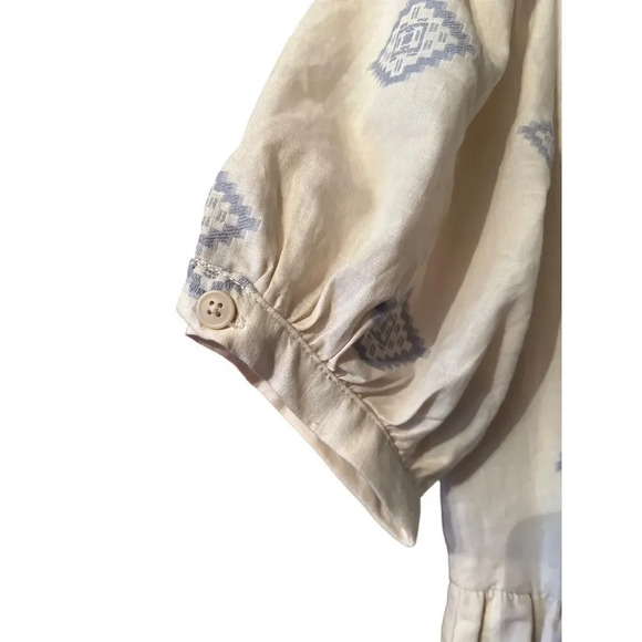 FOLK CLOTHING . COM 100% organic cotton sustainable prairie midi cottagecore XS - Picture 11 of 11